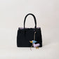 Mini Classic Flow Nylon Tote - Black Pink (With Charm)