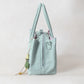Mini Classic Flow Nylon Tote - Mint Pink (With Charm)