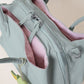 Mini Classic Flow Nylon Tote - Mint Pink (With Charm)