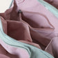 Mini Classic Flow Nylon Tote - Mint Pink (With Charm)