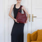 The Elara Tote - Wine Red