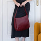 The Elara Tote - Wine Red