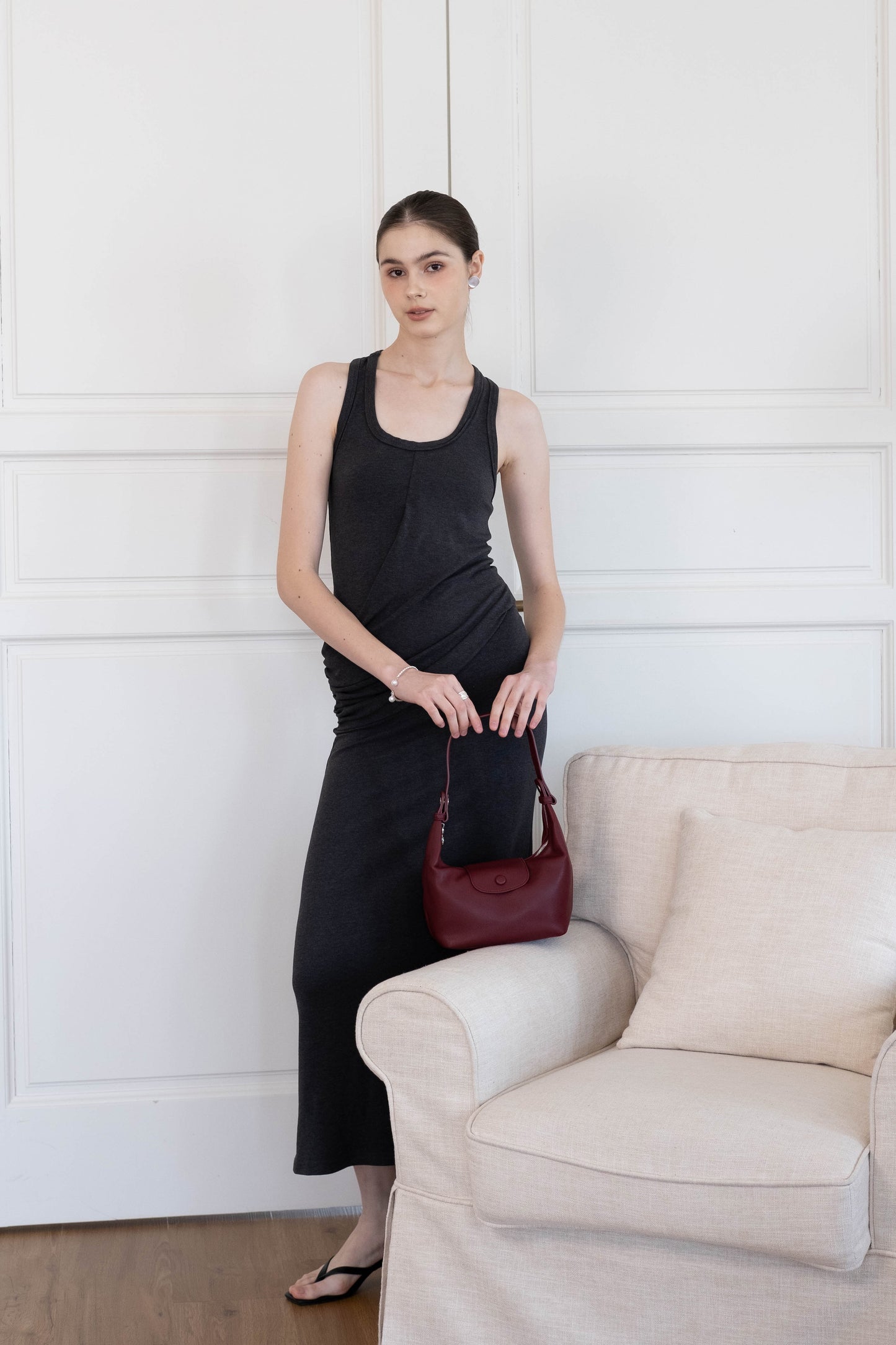 The Aurelia Satchel - Wine Red