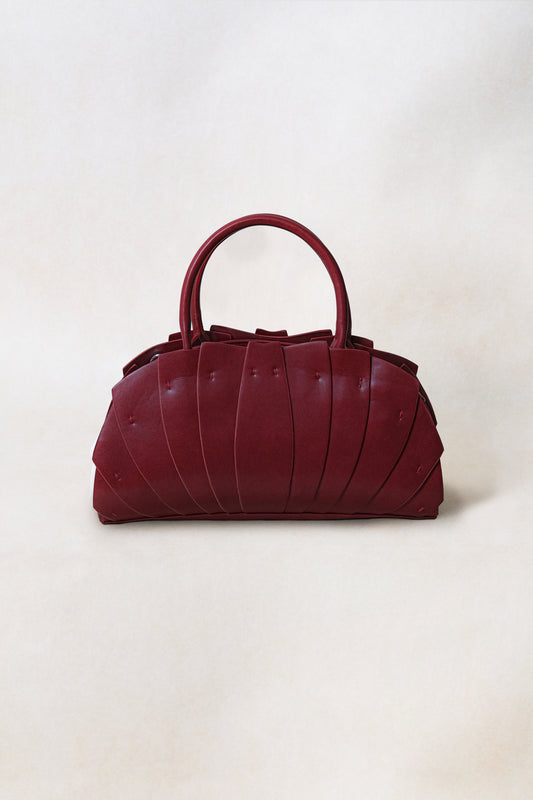 Artisan Lotus Grace Bag - Wine Red