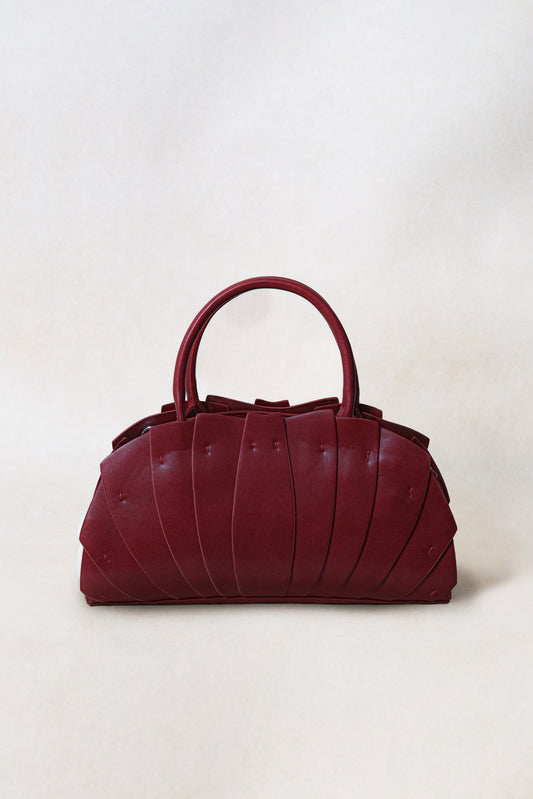 Artisan Lotus Grace Bag - Wine Red