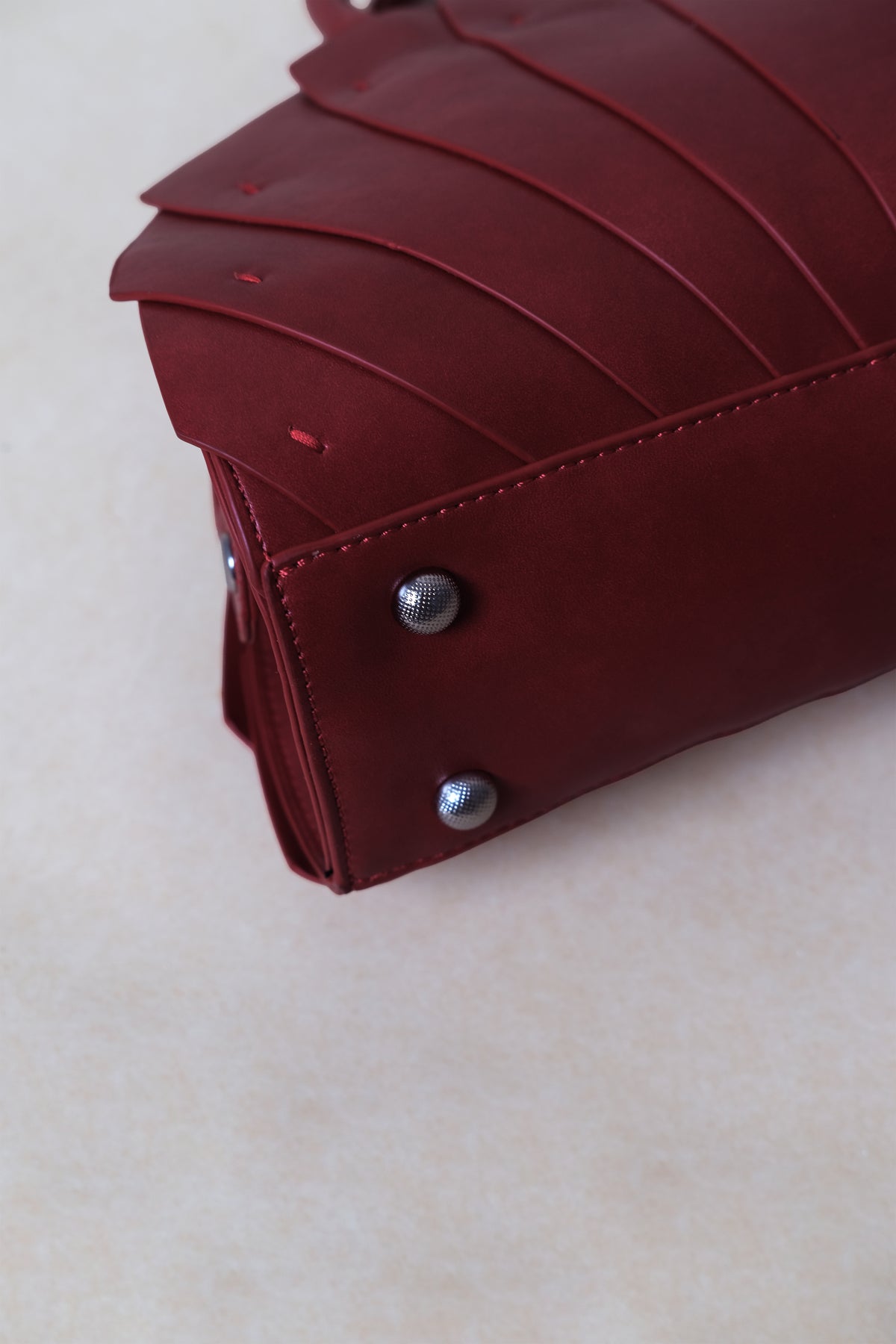 Artisan Lotus Grace Bag - Wine Red