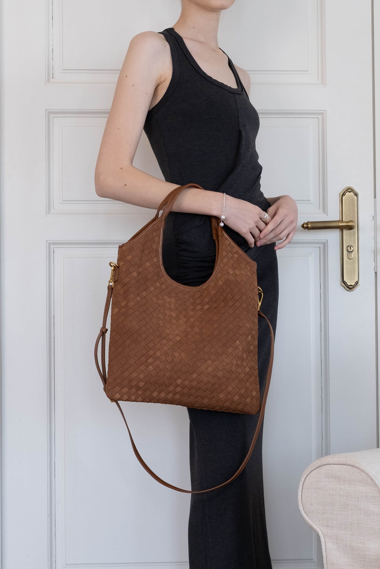 The Artisan Duo Tote - Chestnut