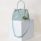 Mini Classic Flow Nylon Tote - Mint Pink (With Charm)
