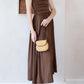 Luna Muse Draped Maxi Dress - Brown