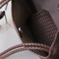 Artisan Heritage Basket Bag - Chestnut (With Charm)