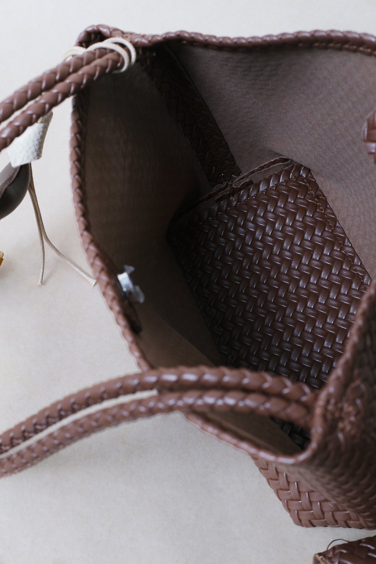 Artisan Heritage Basket Bag - Chestnut (With Charm)