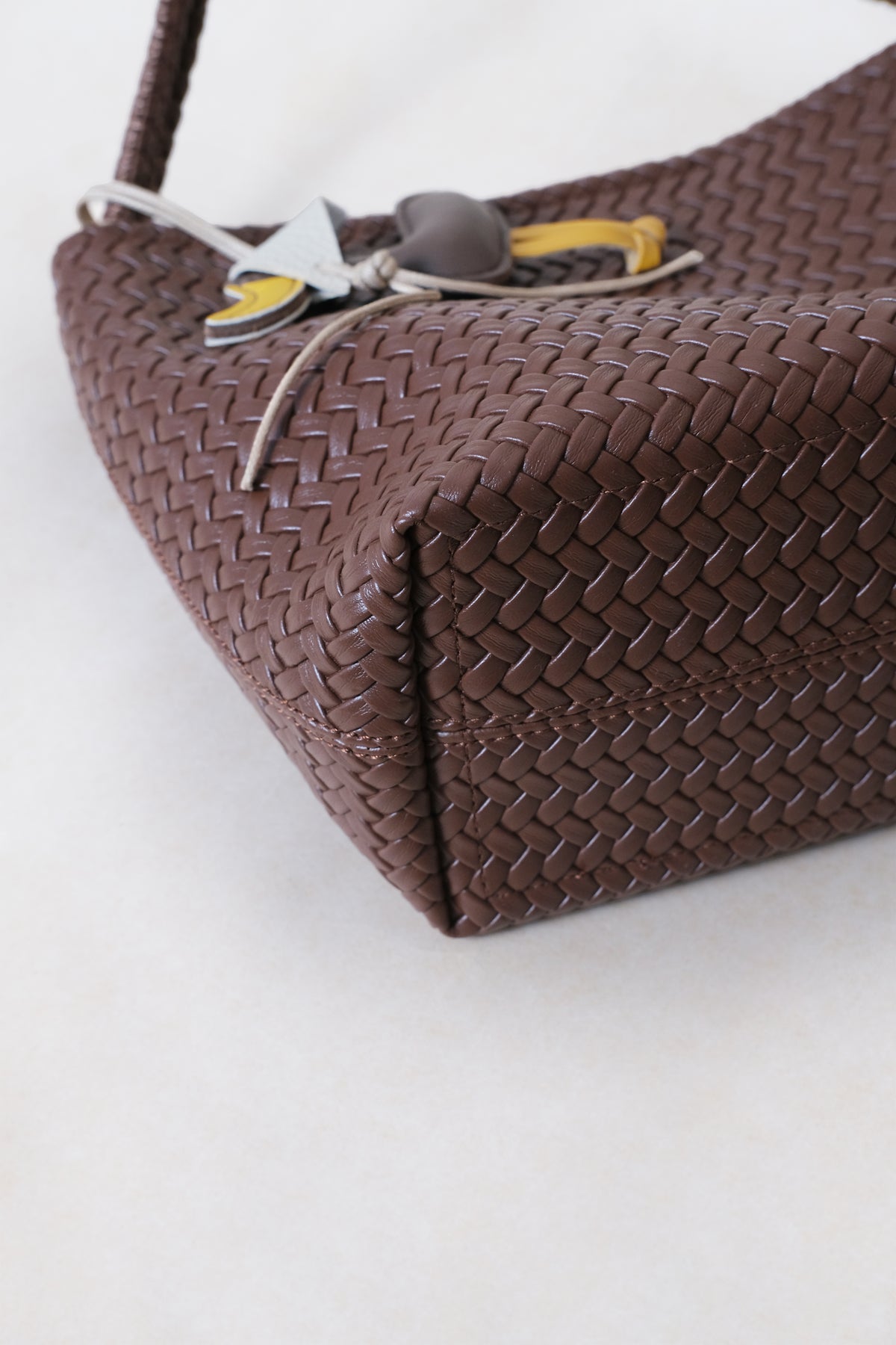 Artisan Heritage Basket Bag - Chestnut (With Charm)