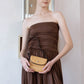 Classic Saddle Underarm Bag - Almond