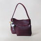 Artisan Heritage Basket Bag - Wine Red (With Charm)