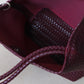 Artisan Heritage Basket Bag - Wine Red (With Charm)