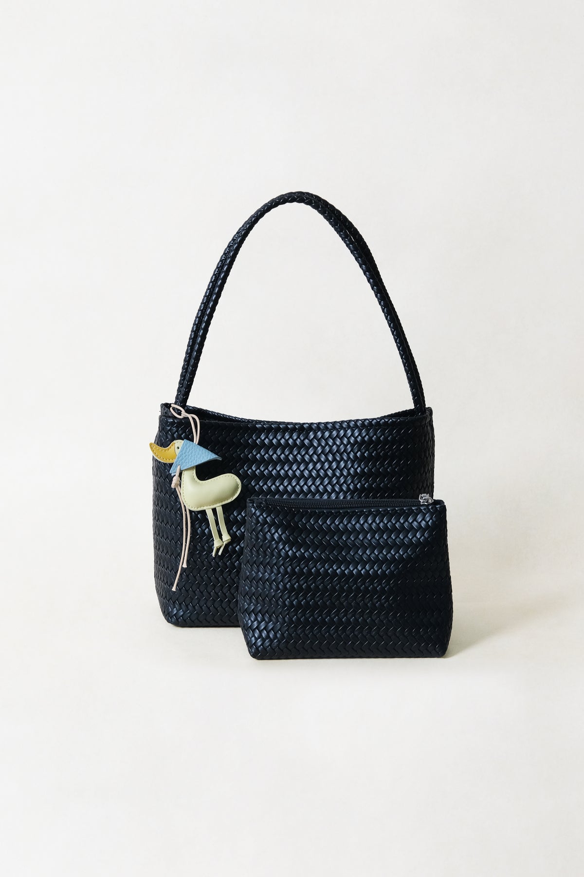 Artisan Heritage Basket Bag - Classic Black (With Charm)