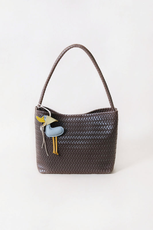 Artisan Heritage Basket Bag - Coffee