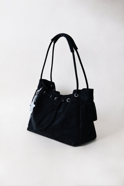 Medium Classic Daily Tote - Classic Black (With Charm)