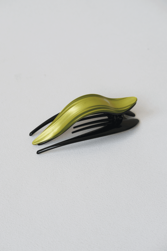 Aurora Acetate Hair Claw - Green