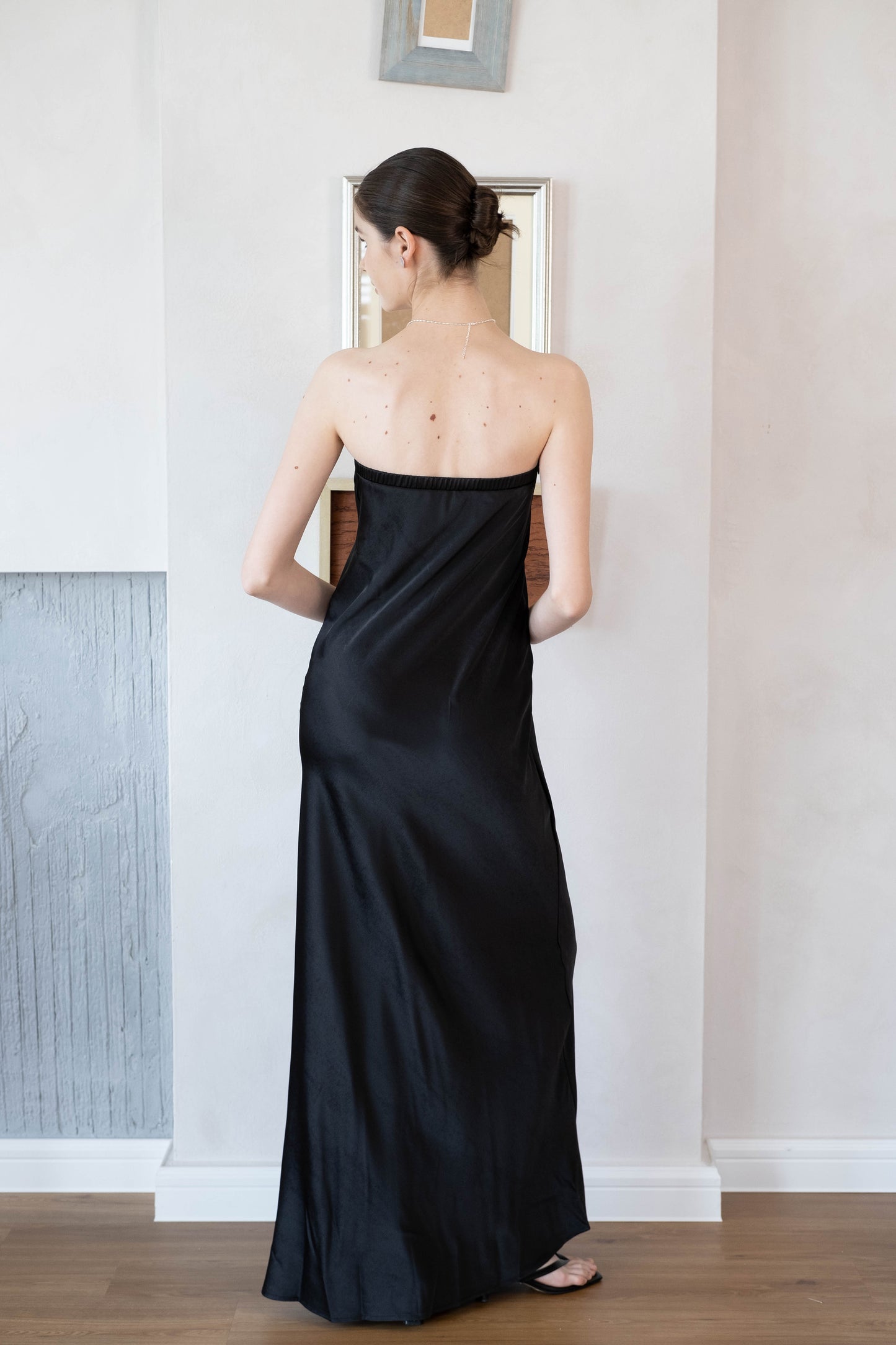 Midnight Satin Muse Gown