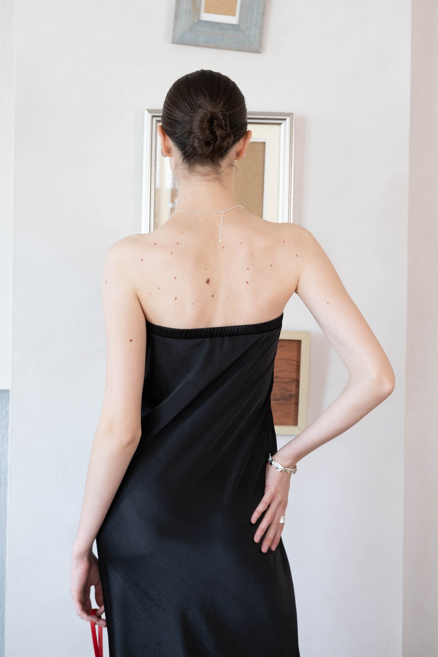 Midnight Satin Muse Gown