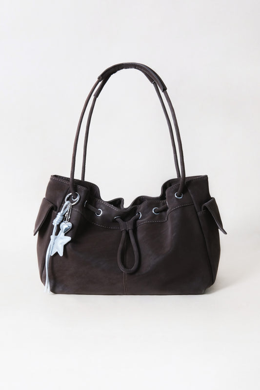 Medium Classic Daily Tote - Coffee (With Charm)