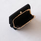 Signature Metal-Clasp Compact Wallet - Classic Black