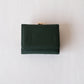 Signature Metal-Clasp Compact Wallet - Green