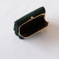 Signature Metal-Clasp Compact Wallet - Green