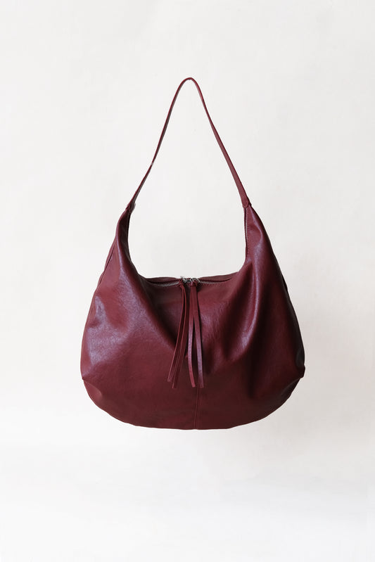 Timeless Soft Carryall Tote - Wine Red