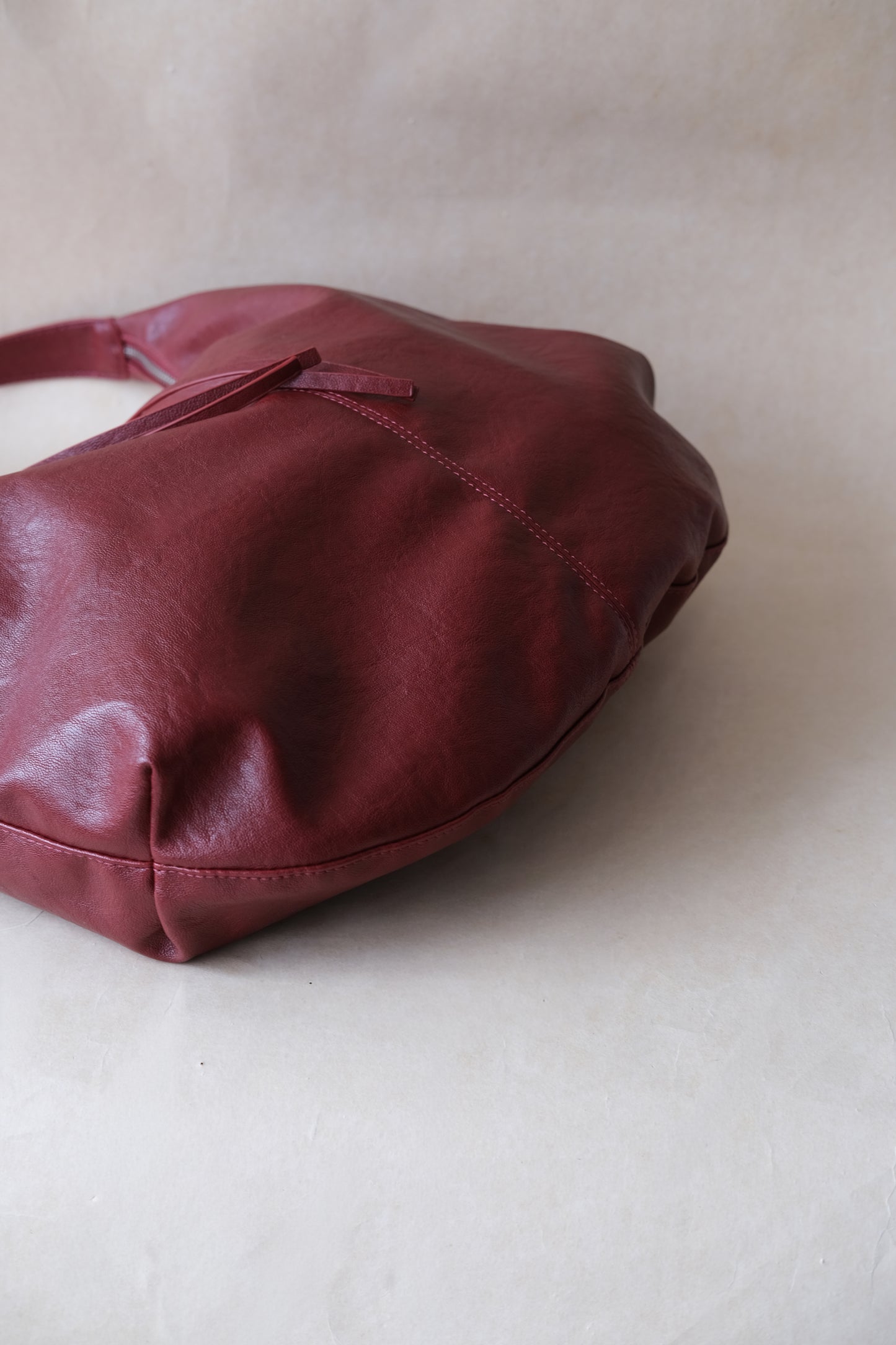 Timeless Soft Carryall Tote - Wine Red