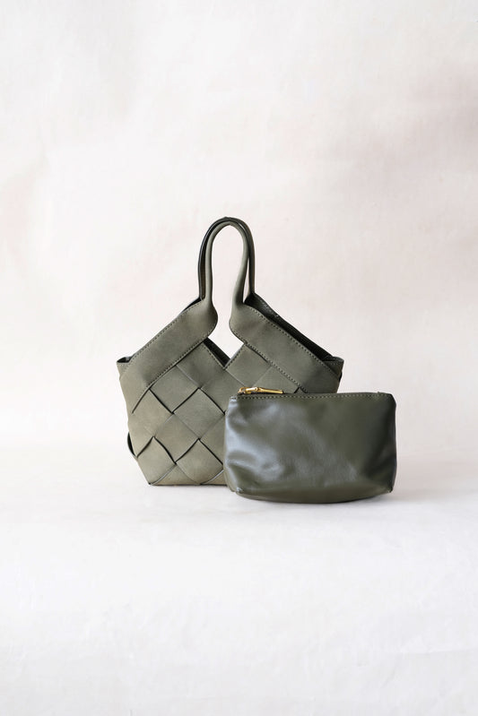 The Alora Tote - Olive Green