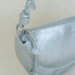 Half-Moon Croissant Bag In Silver