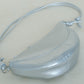 Half-Moon Croissant Bag In Silver