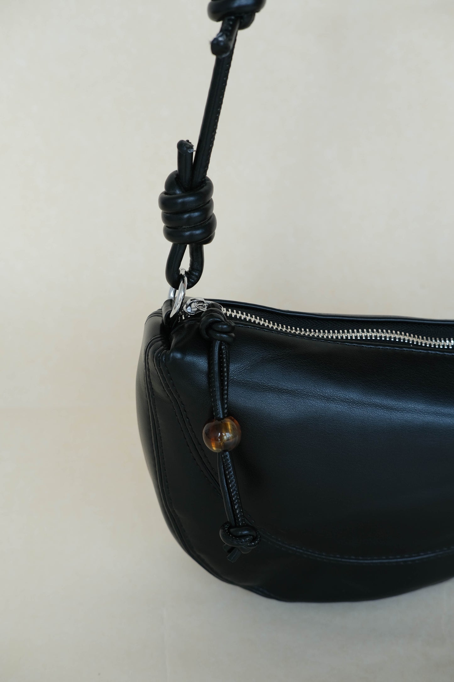 Half-Moon Croissant Bag In Classic Black