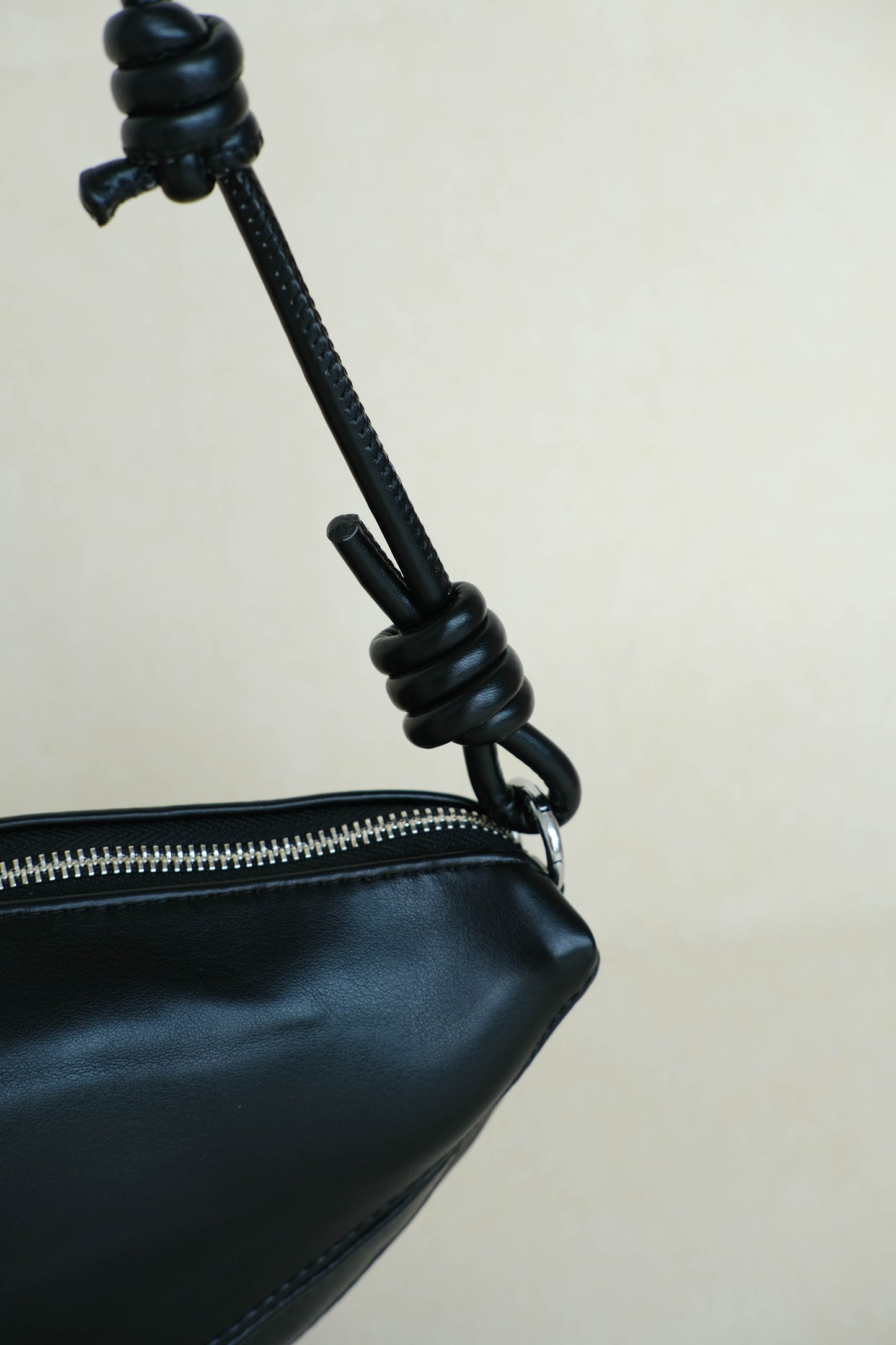 Half-Moon Croissant Bag In Classic Black