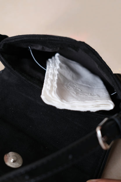 Classic Saddle Underarm Bag - Classic Black