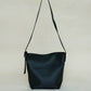Large-Capacity Lychee Texture Shoulder/Crossbody Set In Classic Black