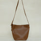 Large-Capacity Lychee Texture Shoulder/Crossbody Set In Chestnut