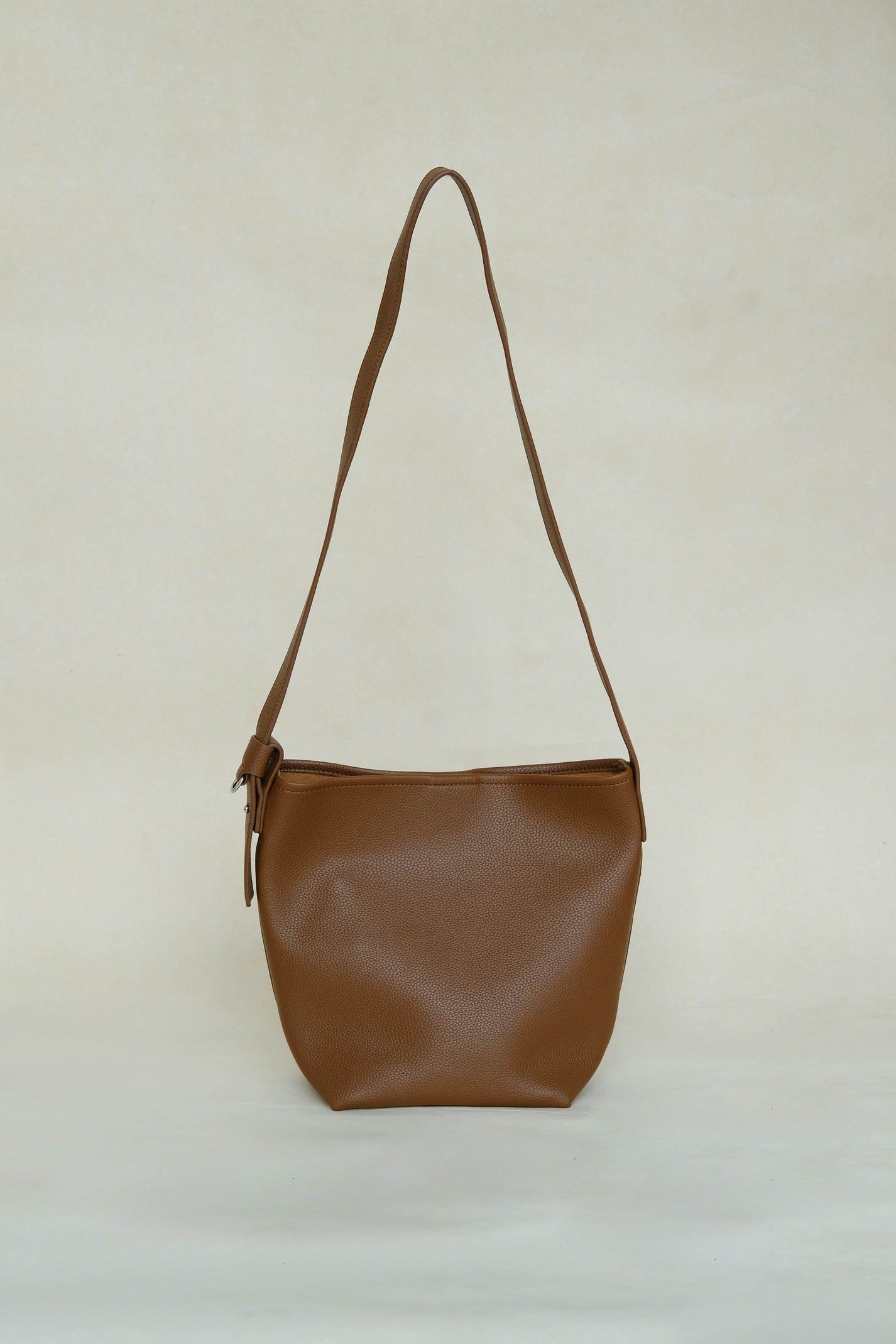 GOOSUDU 2025 Autumn and winter new fashion high sense large capacity lychee pattern retro portable bucket tote bag single shoulder oblique span women's bag main image 1