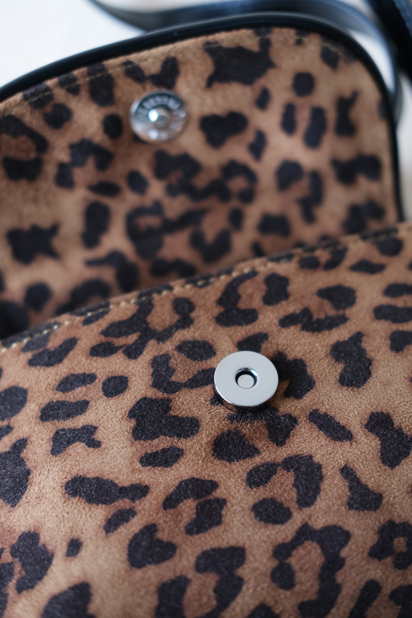 Classic Saddle Underarm Bag - Cocoa Leopard Print