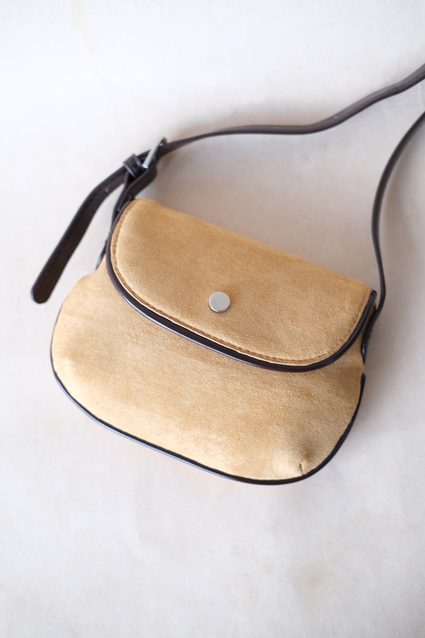 Classic Saddle Underarm Bag - Almond