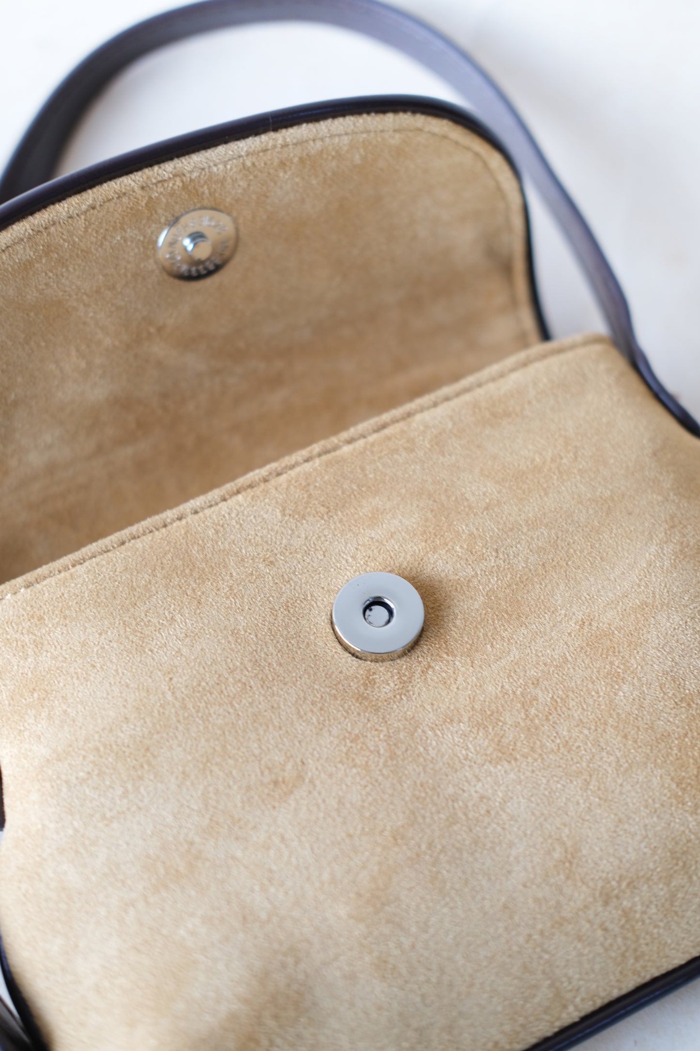 Classic Saddle Underarm Bag - Almond