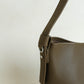 Large-Capacity Lychee Texture Shoulder/Crossbody Set In Mud