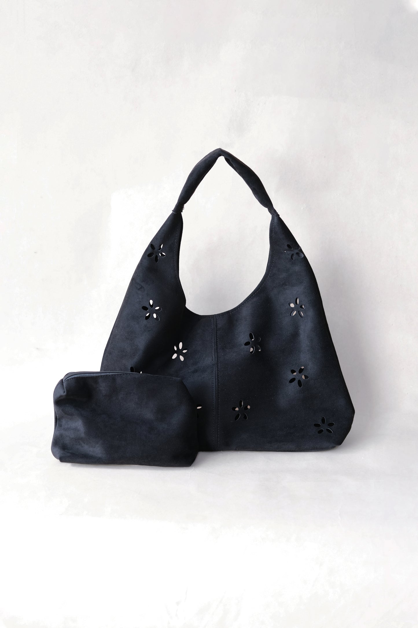 Chic Minimalist Shoulder Tote - Classic Black