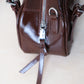 Vintage Baguette Shoulder Bag - Coffee