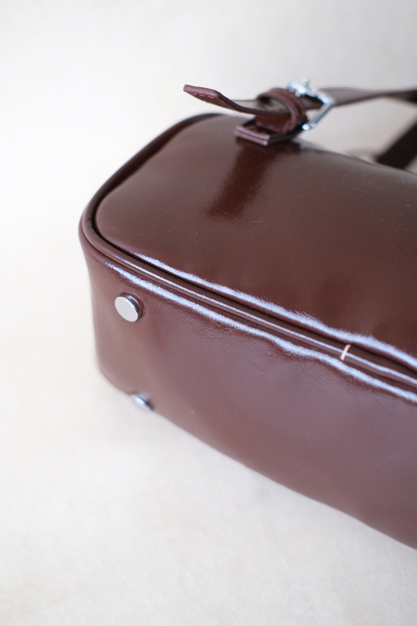 Vintage Baguette Shoulder Bag - Coffee