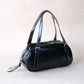 Vintage Baguette Shoulder Bag - Classic Black