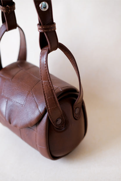 The Bijou Barrel bag - Chestnut