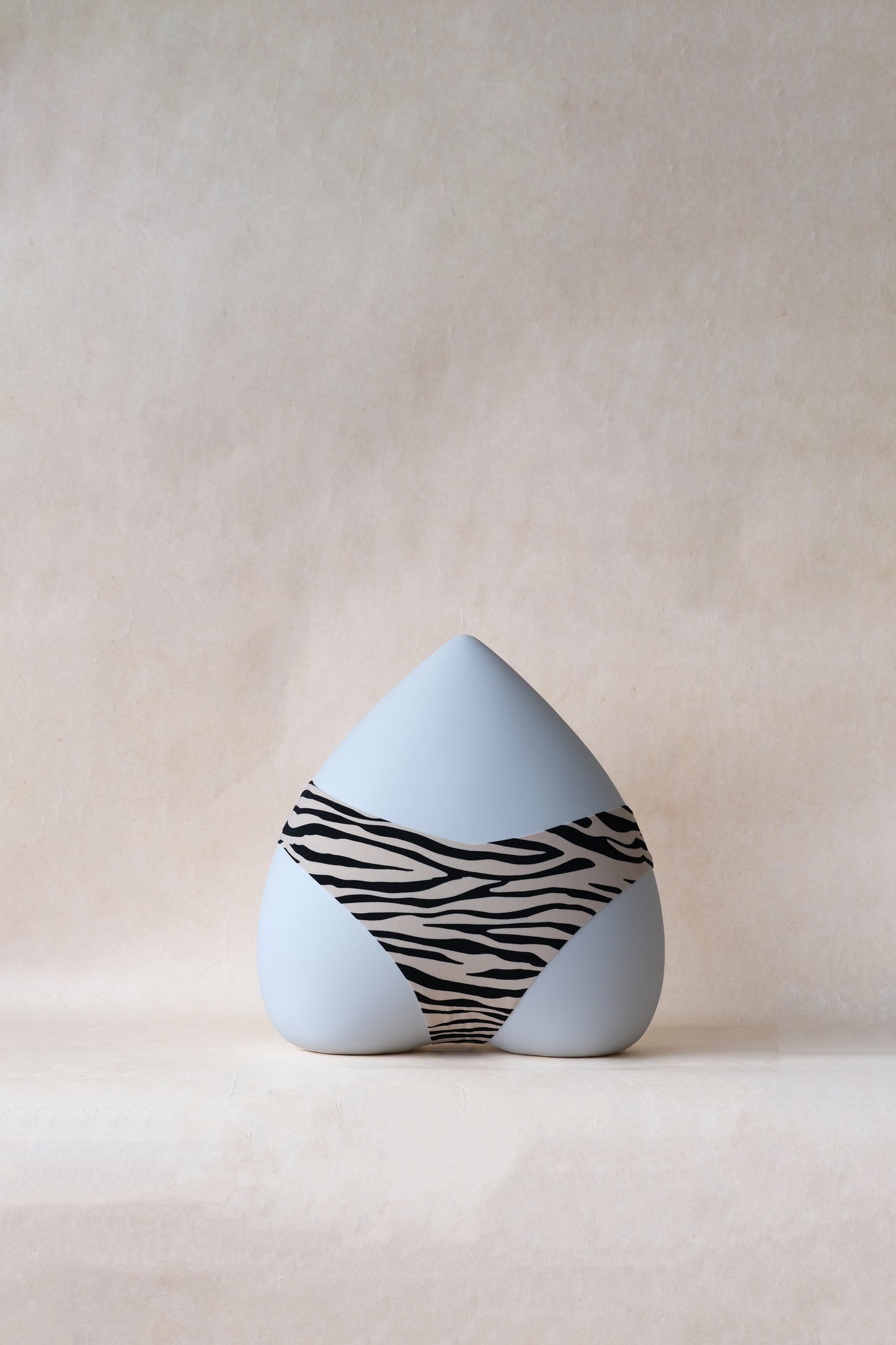 The Sleek Whisper Thong - Neutral Zebra Print